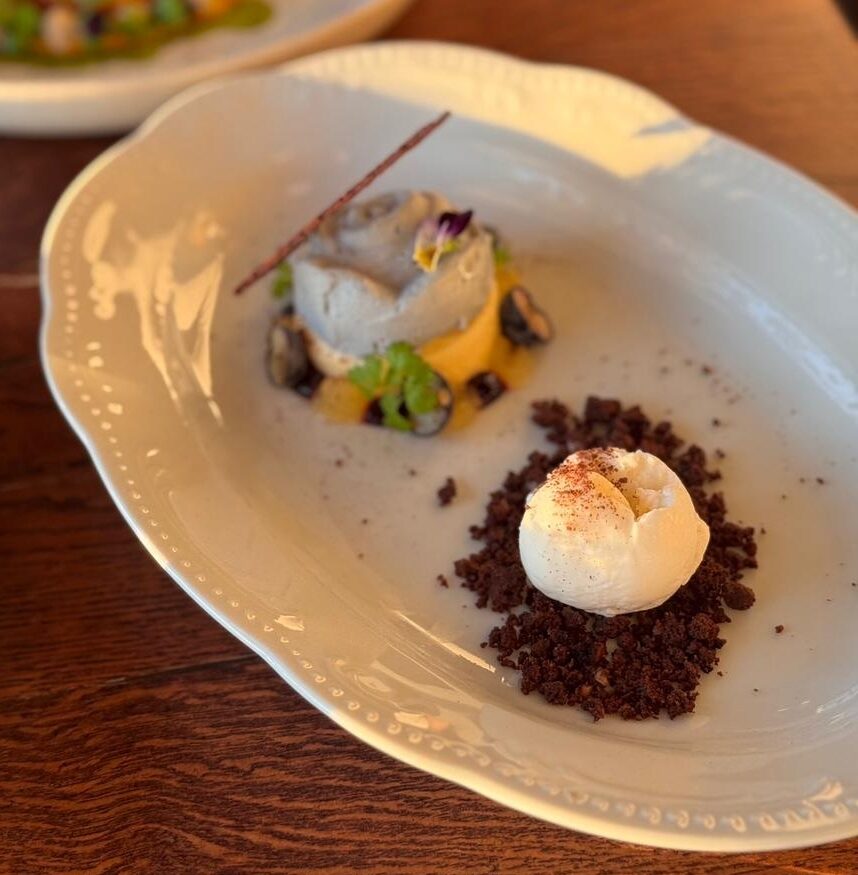 Апельсиновый мусс с пряной эспумой